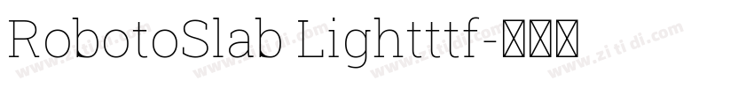 RobotoSlab Lightttf字体转换